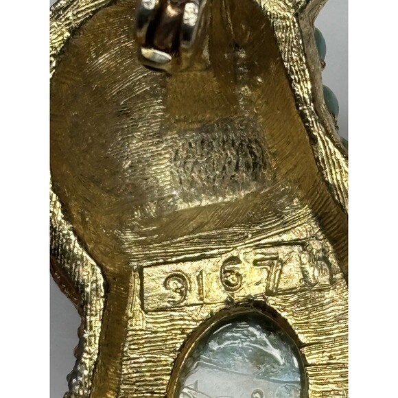 SPHINX BlueBird Brooch Jelly Belly Blue Bird On a Branch Pin READ DESCRIPTION - Picture 6 of 7